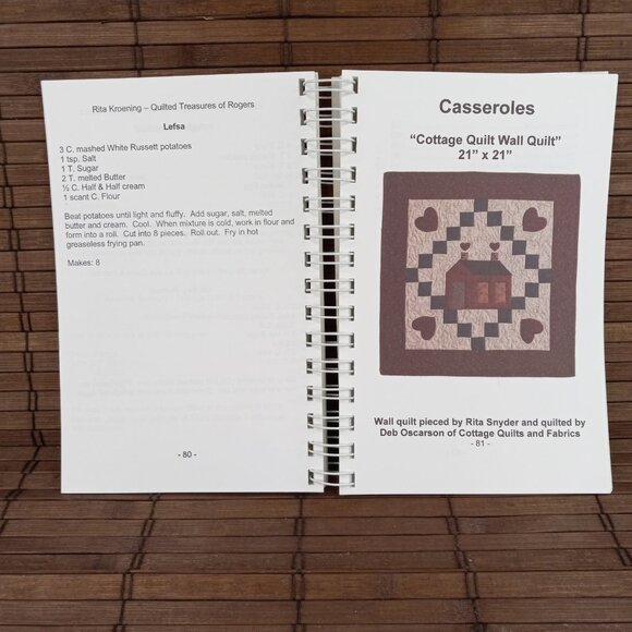 Row By Row Patterns Recipes Minnesota 2001 Wild West Shop Hop Quilt Shops Cookbo - Picture 5 of 8